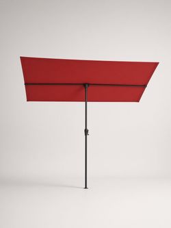 Homeshade 360 Rotating and Tilting Patio Umbrella Red