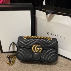 Gucci Marmont Flap Bag Matelasse Leather Mini
