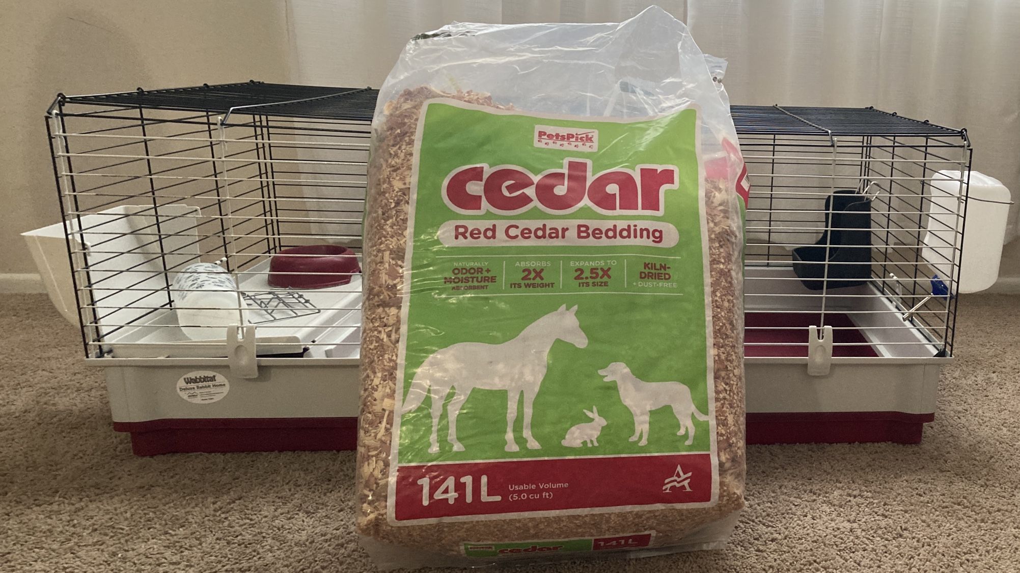 Big Rabbit Habitat Cage and Extras