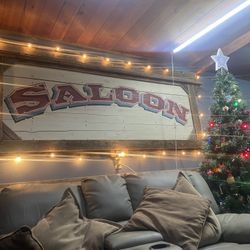 Barnwood Wrapped Vintage Hand Painted