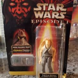 Jar Jar Binks Sealed 1998 Hasbro Star Wars Episode 1 Action Figure