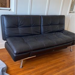 Leather Sleeper Futon