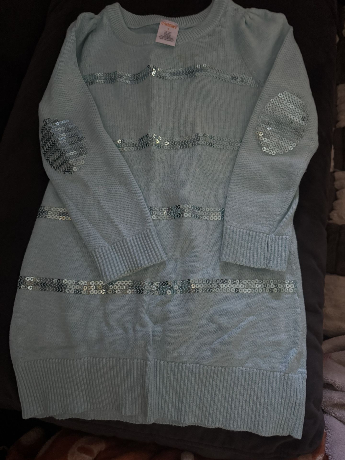 Gymboree Blue knitted long -Sleeve Dress