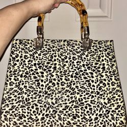 New  Large Leopard Print Handbag