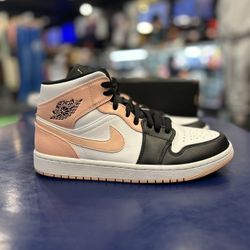 Nike Air Jordan 1 Mid Crimson Tint Size 9 Men Shoes 