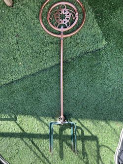 Orbit 91594 Ornamental Spinning Head Sprinkler on 4 Spike Tandem Base