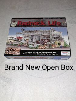 Brand New Open Box Redneck Life Board Game (Is Complete Nothing Missing)