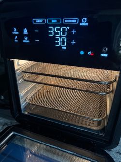 Chefman 12-Quart 5-in-1 Air Fryer Oven with Digital Timer, Touchscreen, and 12 Presets - Family Size Countertop Convection Oven, Dishwasher-Safe Parts