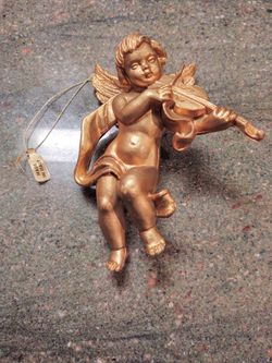 Vintage Victorian Gold Cherub Made In Italy