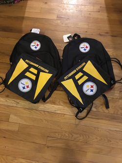 Steeler backpack selling all 4