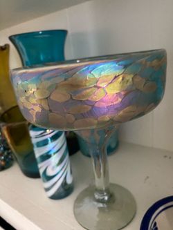 Hand blown Margarita glasses