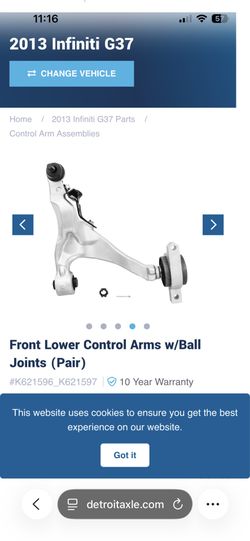 Infiniti Control Arm