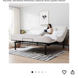 Sha Cerlin Ergonomic Electric Adjustable Queen Bed Base