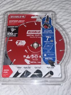 Diablo 7 inch 'DIAMOND' metal cut off discs $25obo