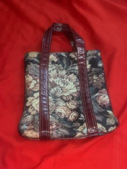$10 Floral Vinyl Tote