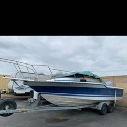 23 Feet 1989 Bayliner Trophy fishing boat with trailer **Must Sell**