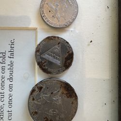 Collectible Noriega era coins from Nicaragua. My dad says they are worth a little bit to the right collector 