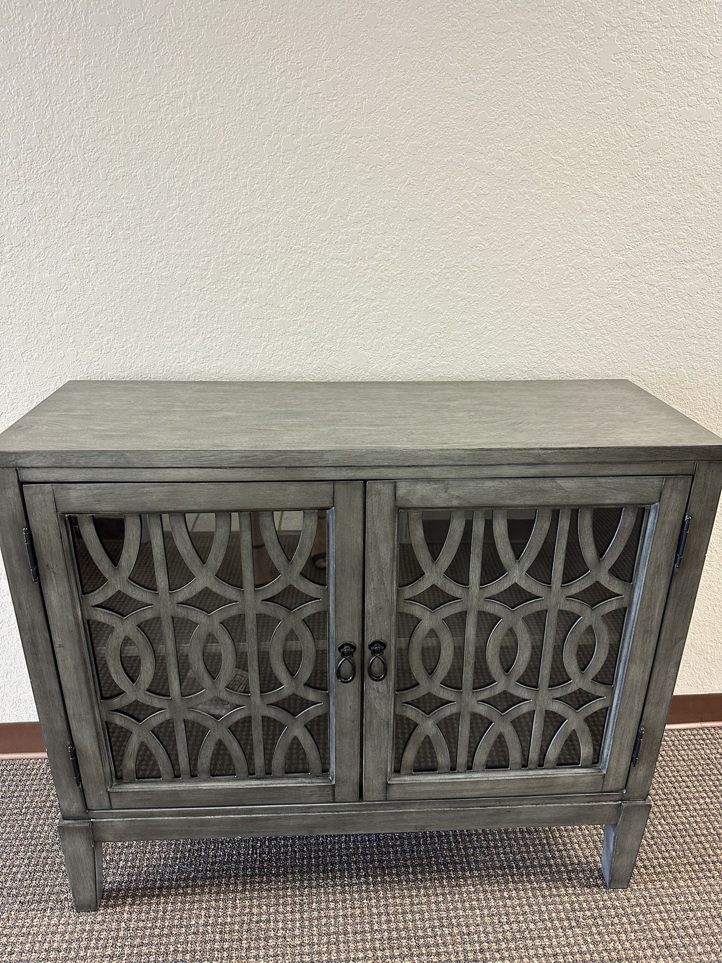 Luxury For Less Grey 2 Door Cabinet – Leesburg - MAKE YOUR BEST OFFER Price Is Flexible To Negotiations