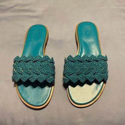 Naturalizer Fernanda embellished slide sandals with a woven strap size 6.5 must pick up