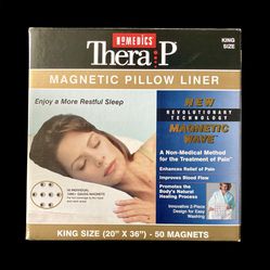 HoMedics Thera P Magnetic Pillow Liner - NIB 40 Magnets Pain Healing / incr Blood Flow