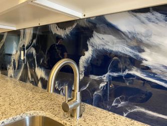 Custom Art Glass for Backsplash, Table Top, or anything!