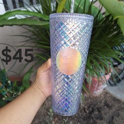 Holiday Unicorn Iridescent Jeweled Venti Tumbler