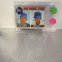 1968 Topps Nolan Ryan Rookie, Number 177, Baseball Cards