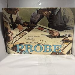 Vintage PROBE Game of Words Board Game 1964 Parker Brothers 100% Complete