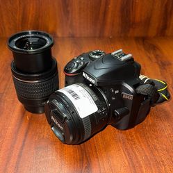 Nikon D3400 Camera w/ 2 Lens