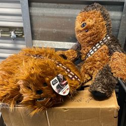 Set Of Chewbacca Pillow Pete’s And Plush Chewbacca