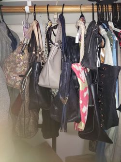 Different purses for sale: Victoria's Secret, sakroots, Michael Kors, vera bradley, rosetti, b&bw, Sam& hadley, vintage, and more