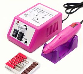 20000RPM Electric Nail Machine Desktop Equipment with Milling Cutters Bits Set Gel Cuticle Armor Removal Pedicure Manicure Tool Professional Electric