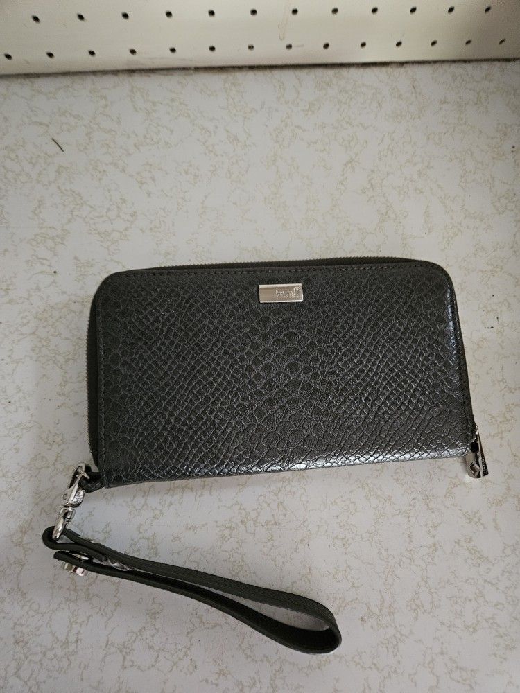 Jewell Grey Wristlet Zip Around Grey Wallet. Like New