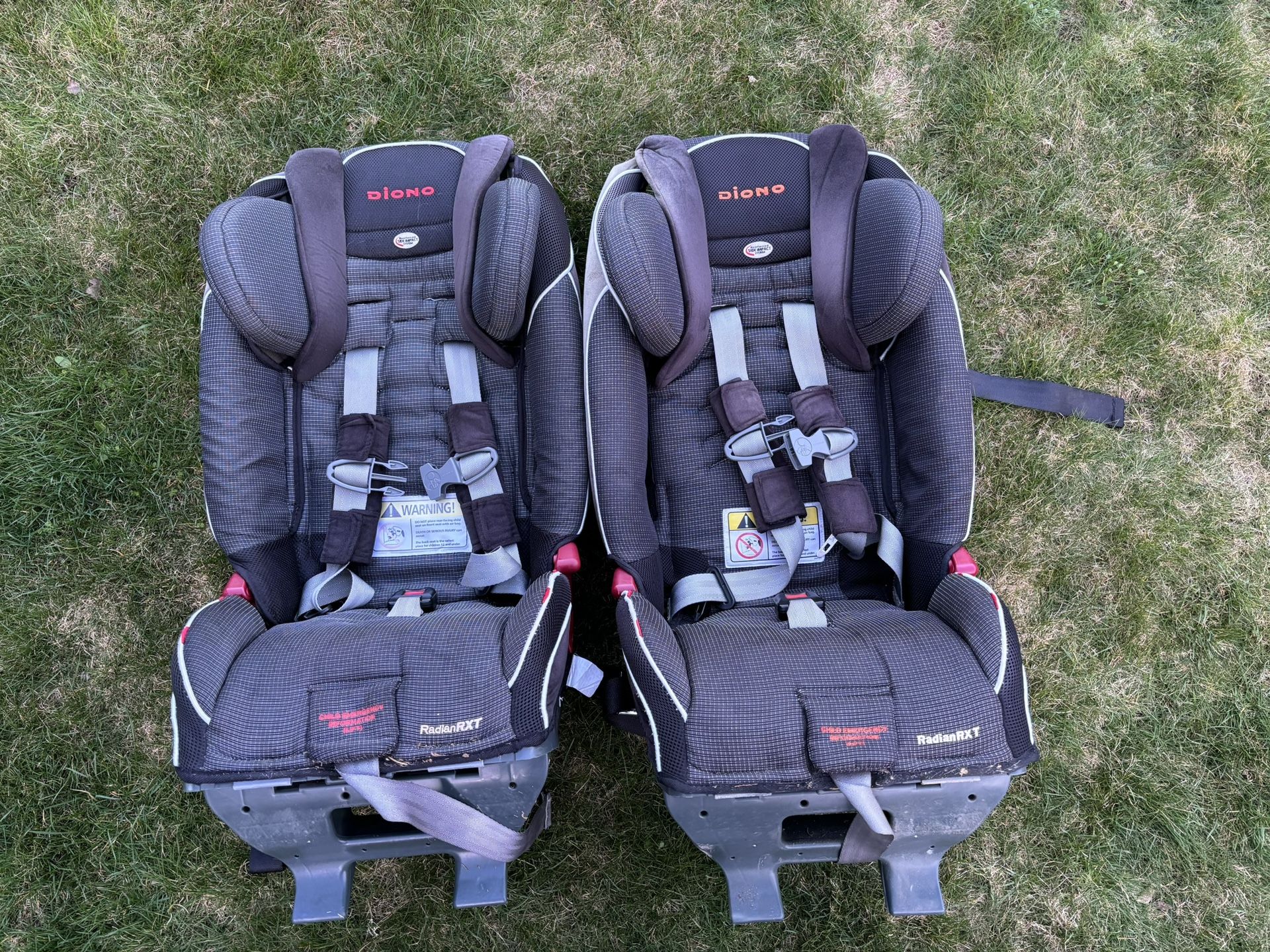 2 - Diono Radian RXT Baby/Toddler Car Seats