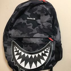 Hurley Grey/Black CamoShark Bite School Bag