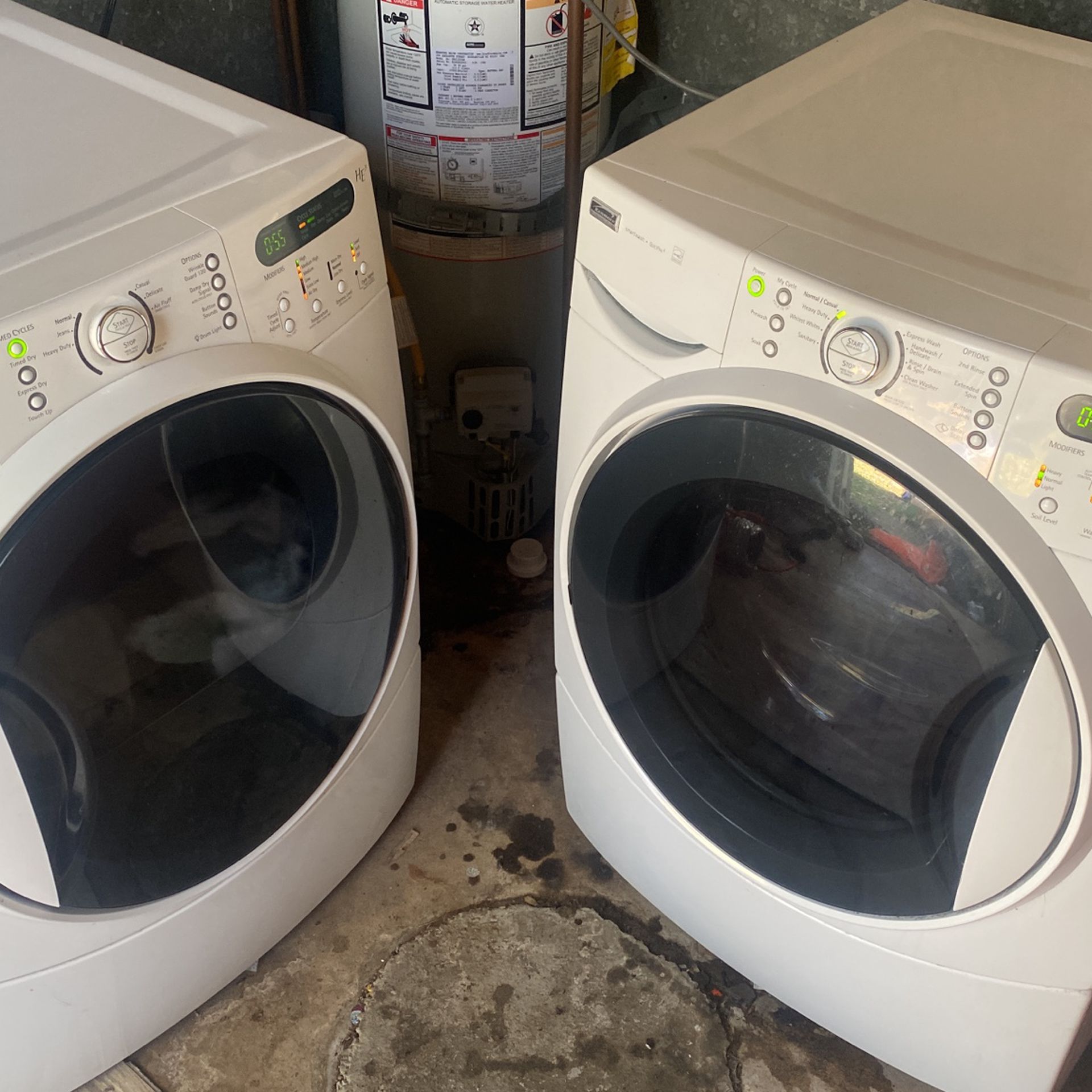 Kenmore Elite Washer & Gas Dryer (Stackable) Today only