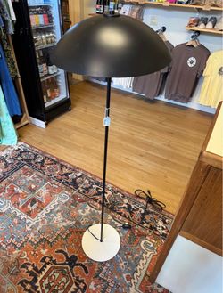Vintage Black & White Floor Lamp