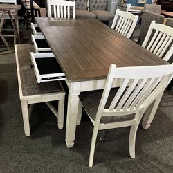 Mention Jon Green to the staff to confirm this price/offer! 🔥 Dining Room Furniture, Dining Table And Chairs And Bench Fast Delivery