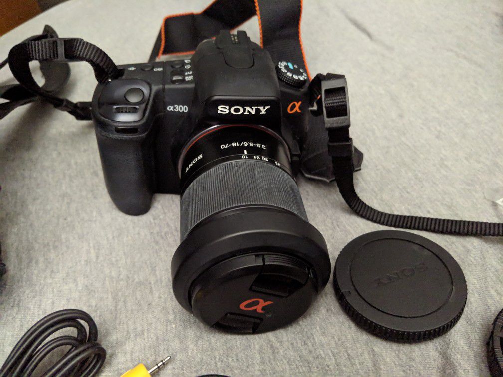 Sony alpha a300 dslr camera