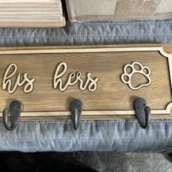 Brand New Key/jacket/leash Holder for a Dog Or Cat Lover.