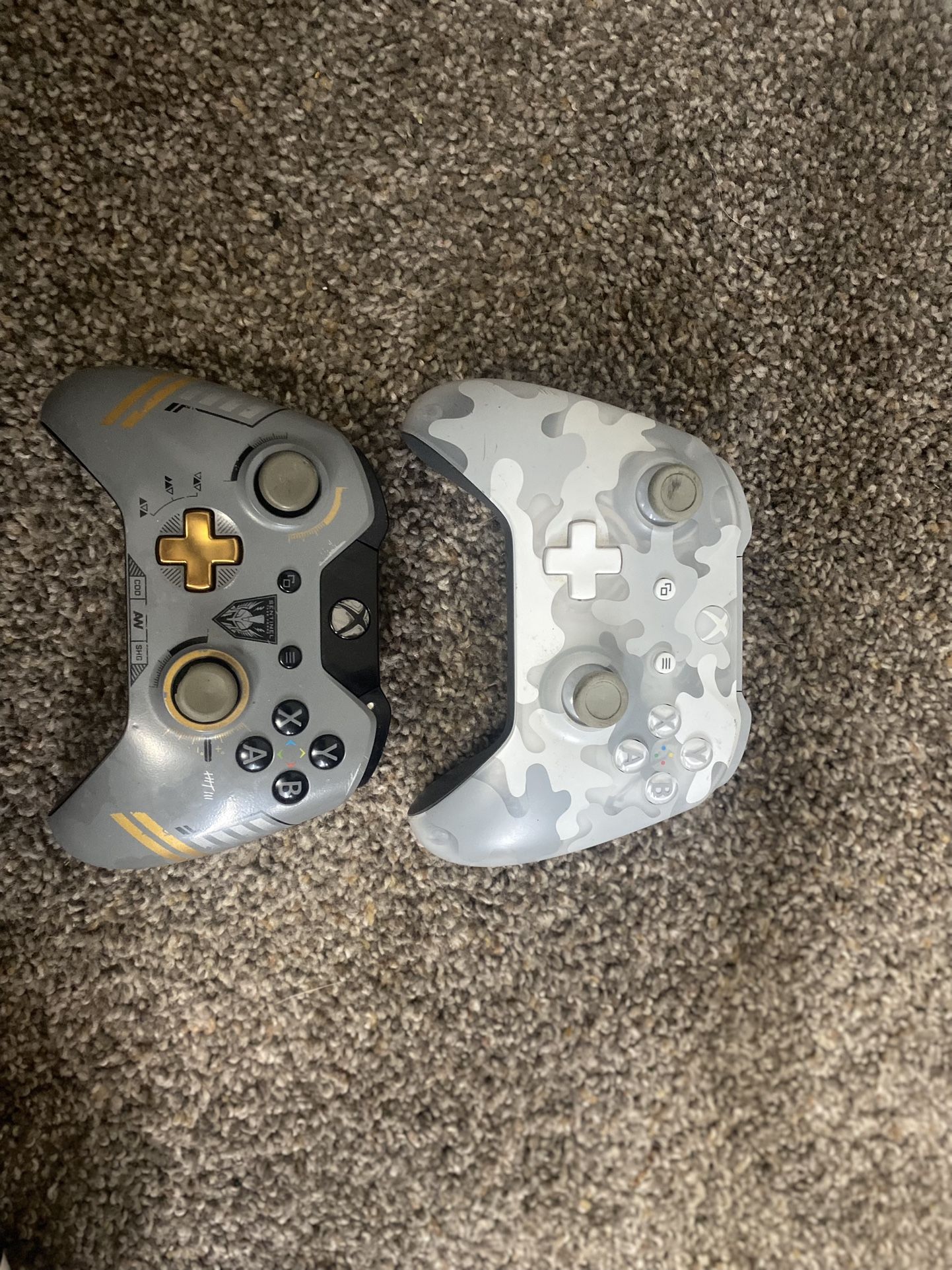 Two Wireless Xbox One Controllers 