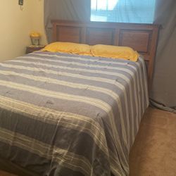 Bed Frame Headboard Mattress And Box Spring 