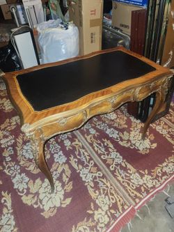 Signed 19th C. French Louis XV Bureau Plat- MASTERPIECE QUALITY