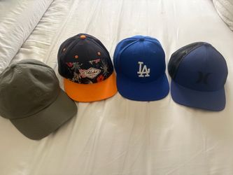 Lot of 4 Men's Snapback Hats