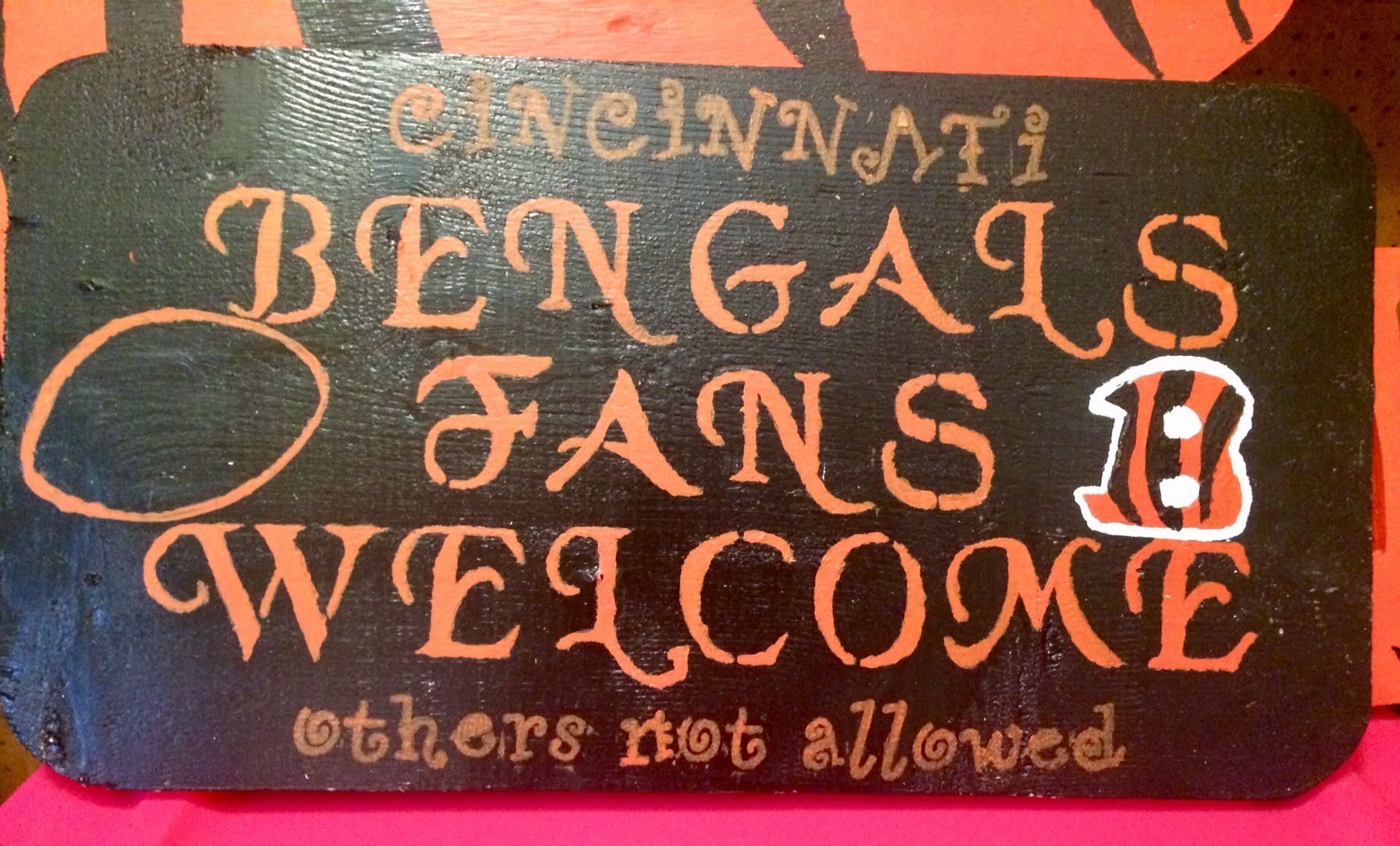 Hand painted wooden signs