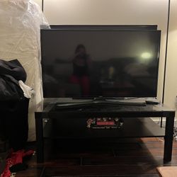 Wood and Glass Coffee Table 
