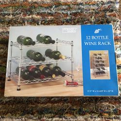 NEW,  12 Bottle Wine Rack , Nice Gift
