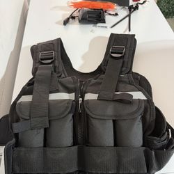 Chaleco con peso para mujer, color negro. Semiusado