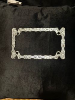 Motorcycle Chain License Plate Frame