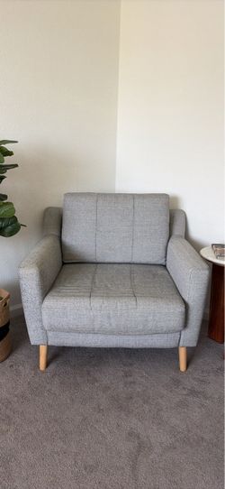 Gray armchair